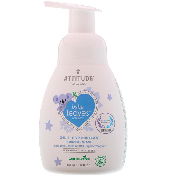 ATTITUDE: 2-In-1 Shampoo Foam Night, 10 fo