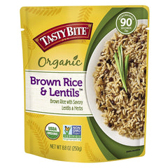 TASTY BITE: Brown Rice & Lentils, 8.8 oz