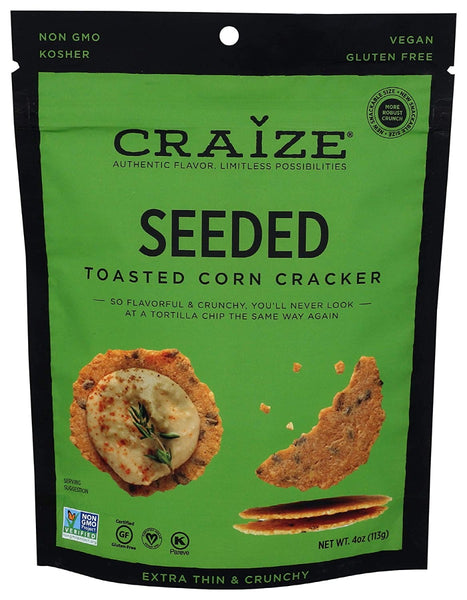 CRAIZE: Crackers Corn Seeded, 4 oz