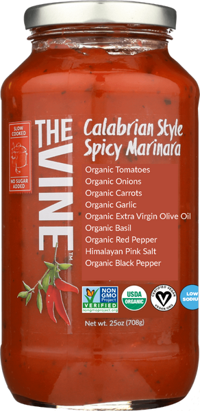 THE VINE: Marinara Calabrian Organic, 25 oz