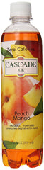 CASCADE ICE: Sparkling Water Peach Mango, 17.2 oz