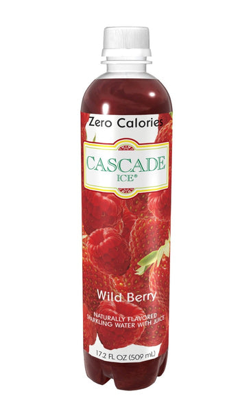 CASCADE ICE: Zero Calories Sparkling Water Wild Berry, 17.2 fl oz