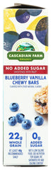 CASCADIAN FARM: Bars Granola Blueberry Vanilla, 6 oz