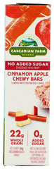 CASCADIAN FARM: Bars Granola Cinnamon Apple, 6 oz