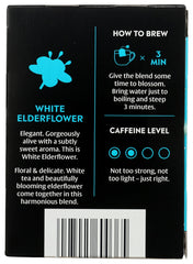 CHOICE TEA: Tea White Green Elderflower, 16 bg