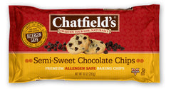 CHATFIELDS: Semi-Sweet Chocolate Chips, 10 oz