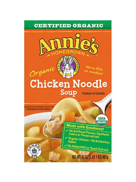 ANNIES HOMEGROWN: Soup Chicken Noodle Organic, 14 oz