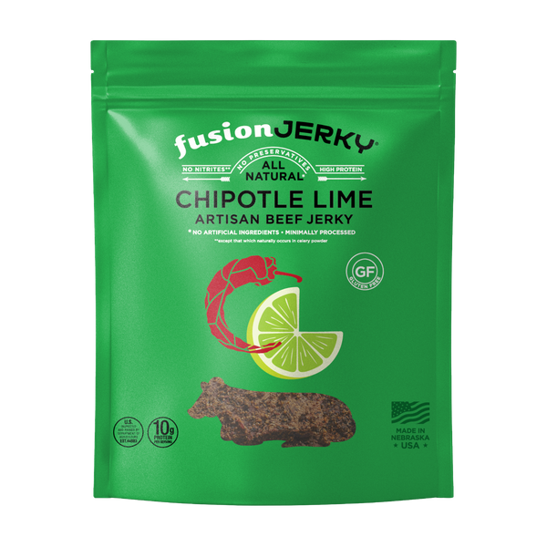 FUSION JERKY: Chipotle Lime Beef Jerky, 2.75 oz