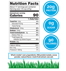 ICONIC: Powder Plant Protein Chocolate, 1 lb