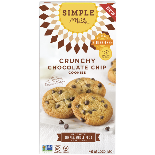 SIMPLE MILLS: COOKIES CRNCHY CHOC CHIP (5.500 OZ)