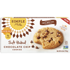 SIMPLE MILLS: Soft Baked Chocolate Chip Cookies, 6.2 oz