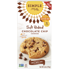 SIMPLE MILLS: Soft Baked Chocolate Chip Cookies, 6.2 oz