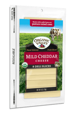 ORGANIC VALLEY: Organic Mild Cheddar Cheese Slices, 6 oz