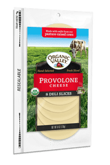 ORGANIC VALLEY: Provolone Cheese Deli Slices, 6 oz