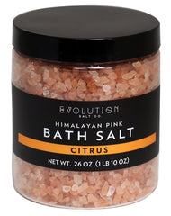 EVOLUTION SALT: Himalayan Pink Bath Salt Coarse Citrus, 26 oz