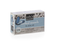 COLES: Mussels Smoked in Olive Oil, 3.7 oz