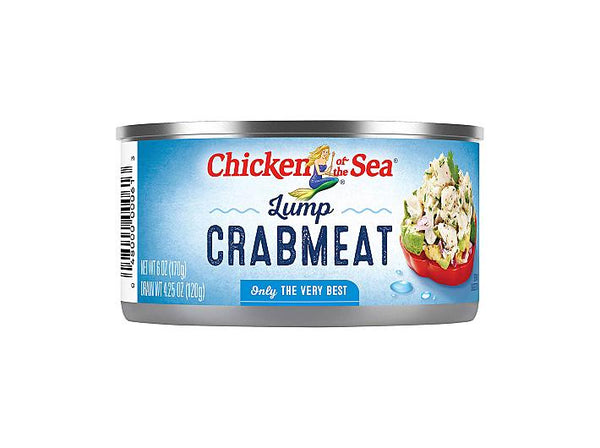 CHICKEN OF THE SEA: Crabmeat Lump, 6 oz