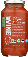 THE VINE: Marinara  Vegan Organic, 25 oz