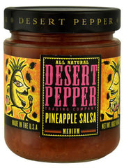 DESERT PEPPER: Salsa Medium Pineapple, 16 oz