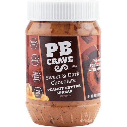 PB CRAVE: Sweet and Dark Chocolate, 16 oz