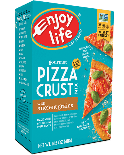 ENJOY LIFE: Gourmet Pizza Crust Mix Gluten Free, 14.5 oz