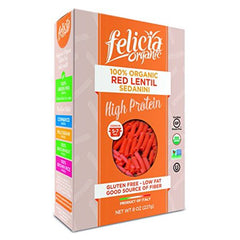 FELICIA ORGANIC: Sedanini Red Lentil, 8 oz