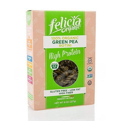 FELICIA ORGANIC: Rotini Green Peas, 8 oz