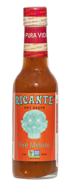 RICANTE HOT SAUCE: Fire Melons Hot Sauce, 5 oz