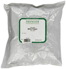 FRONTIER HERB: Fine Grind White Pepper, 16 oz