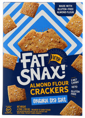 FAT SNAX: Crackers Sea Salt, 4.25 oz