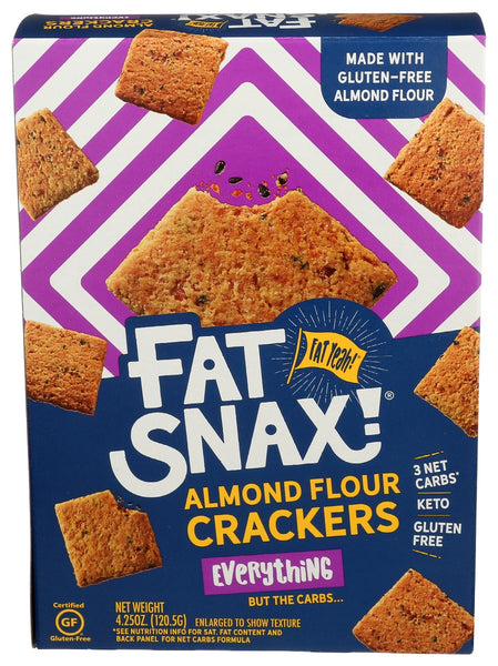 FAT SNAX: Crackers Everything, 4.25 oz