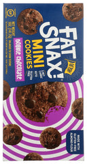FAT SNAX: Cookies Mini Double Chocolate, 5 oz