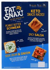 FAT SNAX: Crackers Sea Salt, 4.25 oz