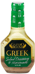 GAZEBO ROOM: Greek Salad Dressing and Marinade, 16 oz