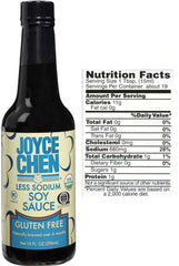 JOYCE CHEN: Sauce Soy Gluten Free Less Sodium, 10 oz