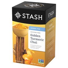 STASH TEA: Tea Chai Gold Turmeric, 18 bg