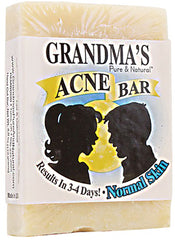 GRANDMA'S: Pure & Natural Acne Bar For Normal Skin, 4 oz