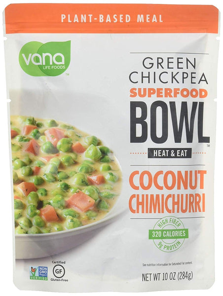 VANA LIFE FOODS: Green Chickpea Superfood Bowl Coconut Chimichurri, 10 oz