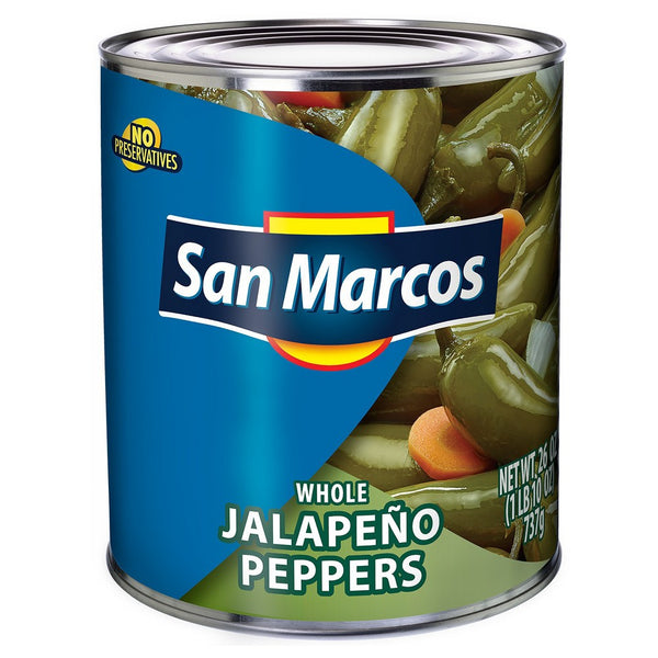 SAN MARCOS: Whole Jalapeno Peppers, 26 oz