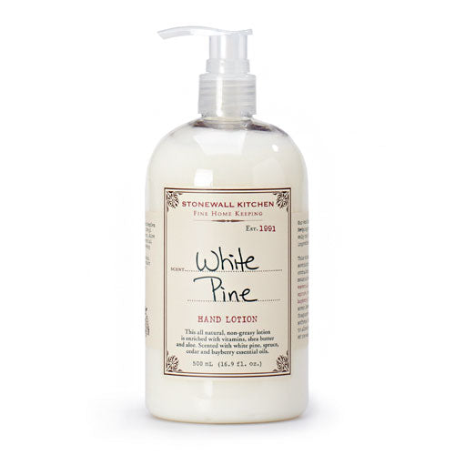 STONEWALL KITCHEN: White Pine Hand Lotion, 16.9 fo