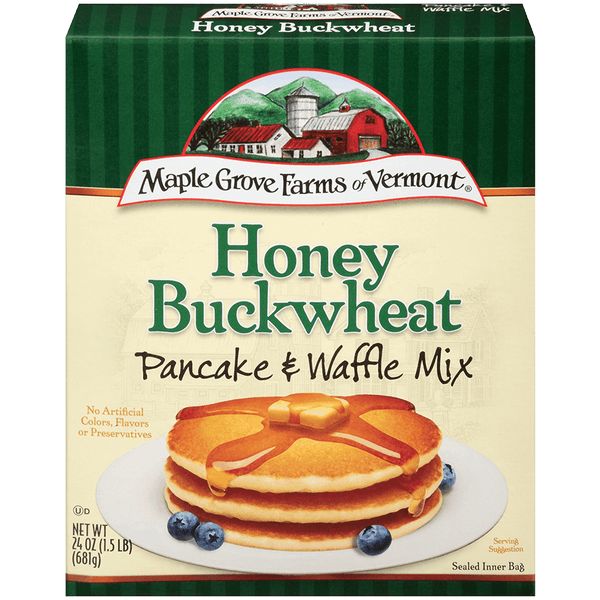 MAPLE GROVE: Mix Pancake Buckwheat Honey, 24 oz