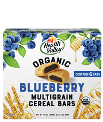 HEALTH VALLEY: Organic Multigrain Cereal Bars Blueberry, 7.9 oz