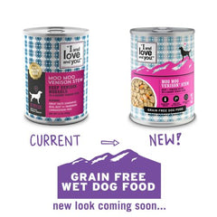 I&LOVE&YOU: Moo Moo Venison Stew Dog Food Can, 13 oz