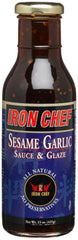 IRON CHEF: Sauce & Glaze Sesame Garlic, 15 oz
