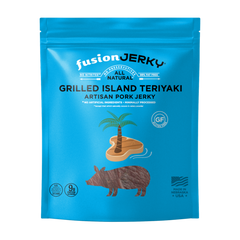 FUSION JERKY: Grilled Island Teriyaki Pork Jerky, 2.75 oz