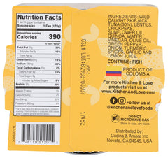KITCHEN AND LOVE: Meal Tuna Quinoa Chickpea, 6 oz