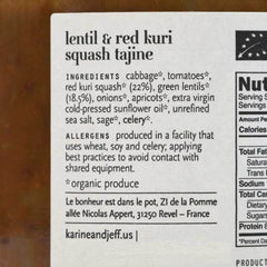 KARINE & JEFF: Lentil Red Kuri Squash Tajine, 13.4 oz