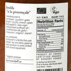 KARINE & JEFF: Lentils A La Provencale, 18.3 oz