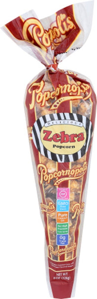 POPCORNOPOLIS: Zebra Popcorn, 8 oz