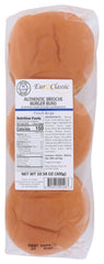 EURO CLASSIC: French Brioche Hamburger Buns – Presliced, 10.58 oz